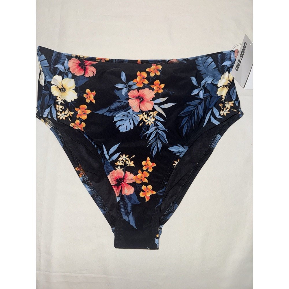 NEW Women's Lands End Floral Bathing Suit Bottom - Size Small (6/8)